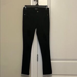 BEBE Black Distressed Skinny Jeans